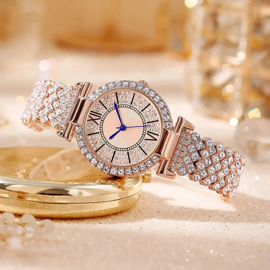Women Atractive Rose Gold Color Luxury Trending Analog Watch
