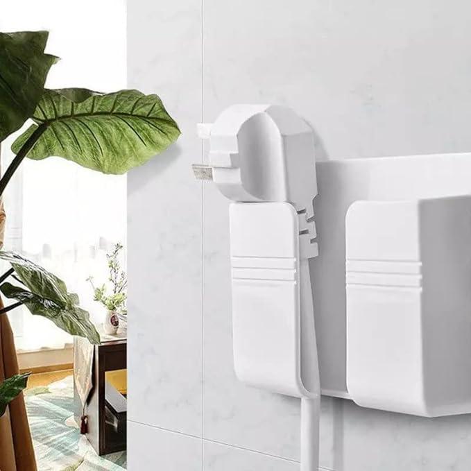 Wall Mounted Mobile Holder With Adhesive Strips& Charging Holder (Pack of 2)