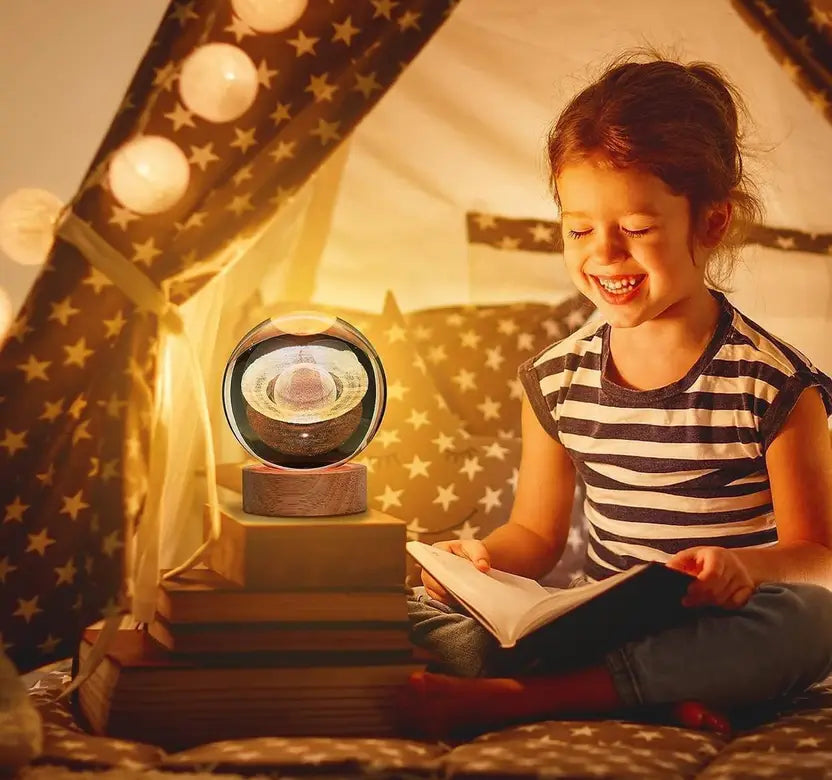 Astronomy 3D Glass Night Lamp (Planet)