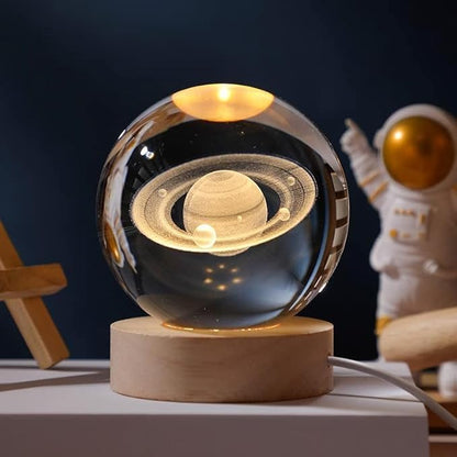 Astronomy 3D Glass Night Lamp (Planet)