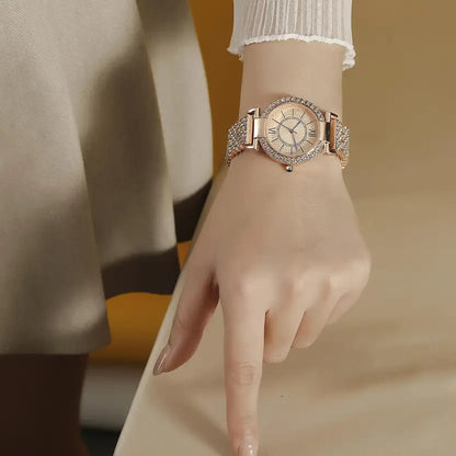 Women Atractive Rose Gold Color Luxury Trending Analog Watch